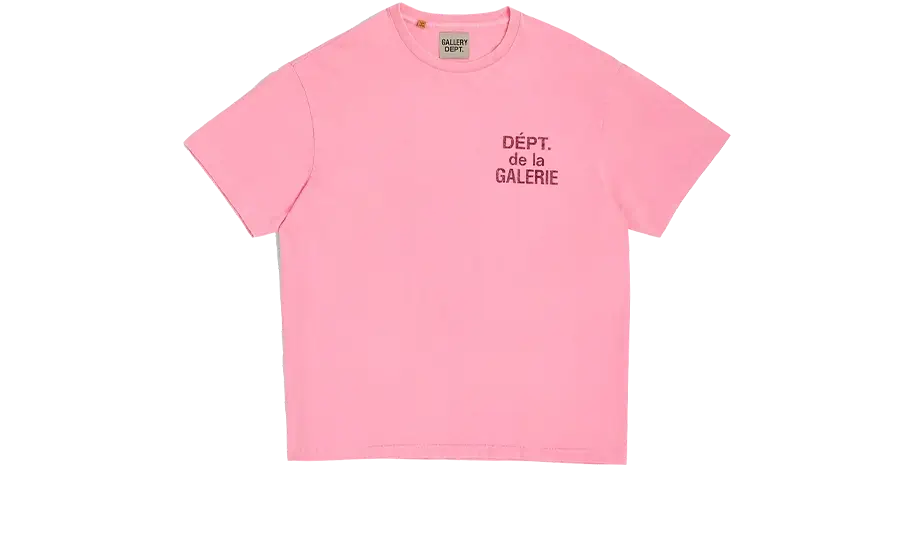 Gallery Dept Logo T-Shirt Pink