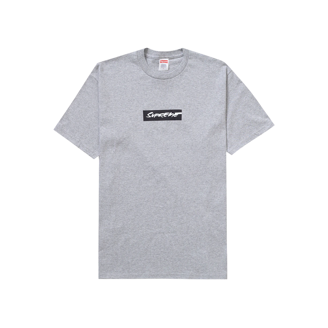 Supreme Futura Box Logo Tee Heather Grey – Wear The Talk, image size:1080x1080