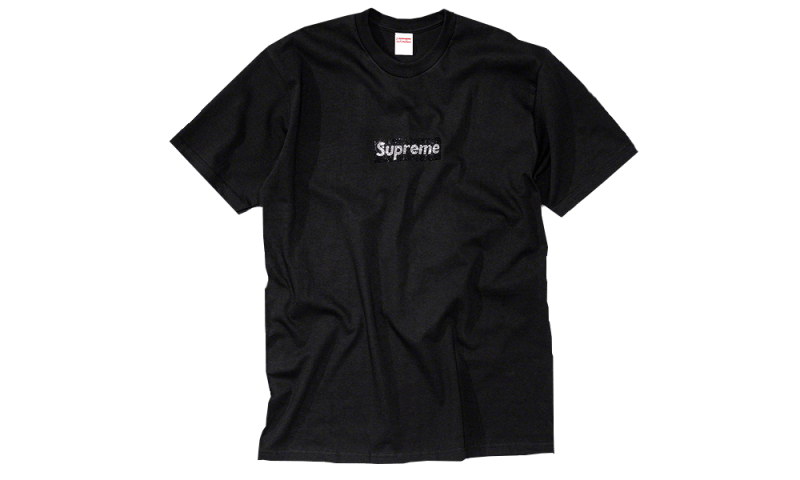 格安人気SALESupreme Swarovski Box Logo Tee スワロフスキー S Tシャツ/カットソー(半袖/袖なし)