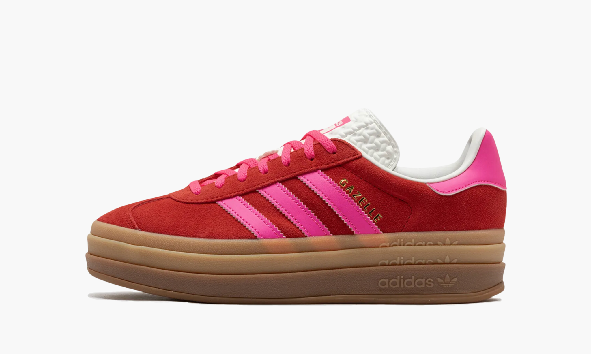 Adidas Gazelle Bold Collegiate Red Lucid Pink