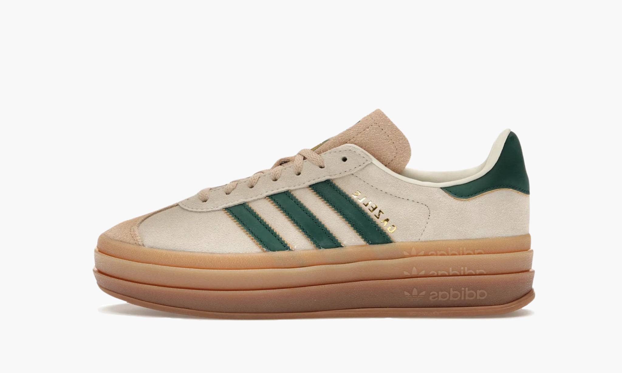 Adidas Gazelle Bold Magic Beige Collegiate Green