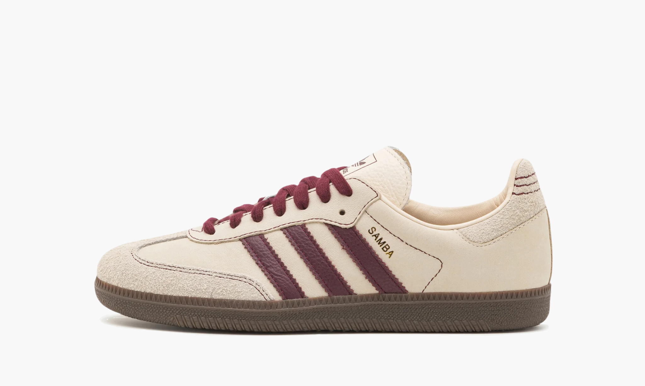 Adidas Samba OG Wonder White Maroon