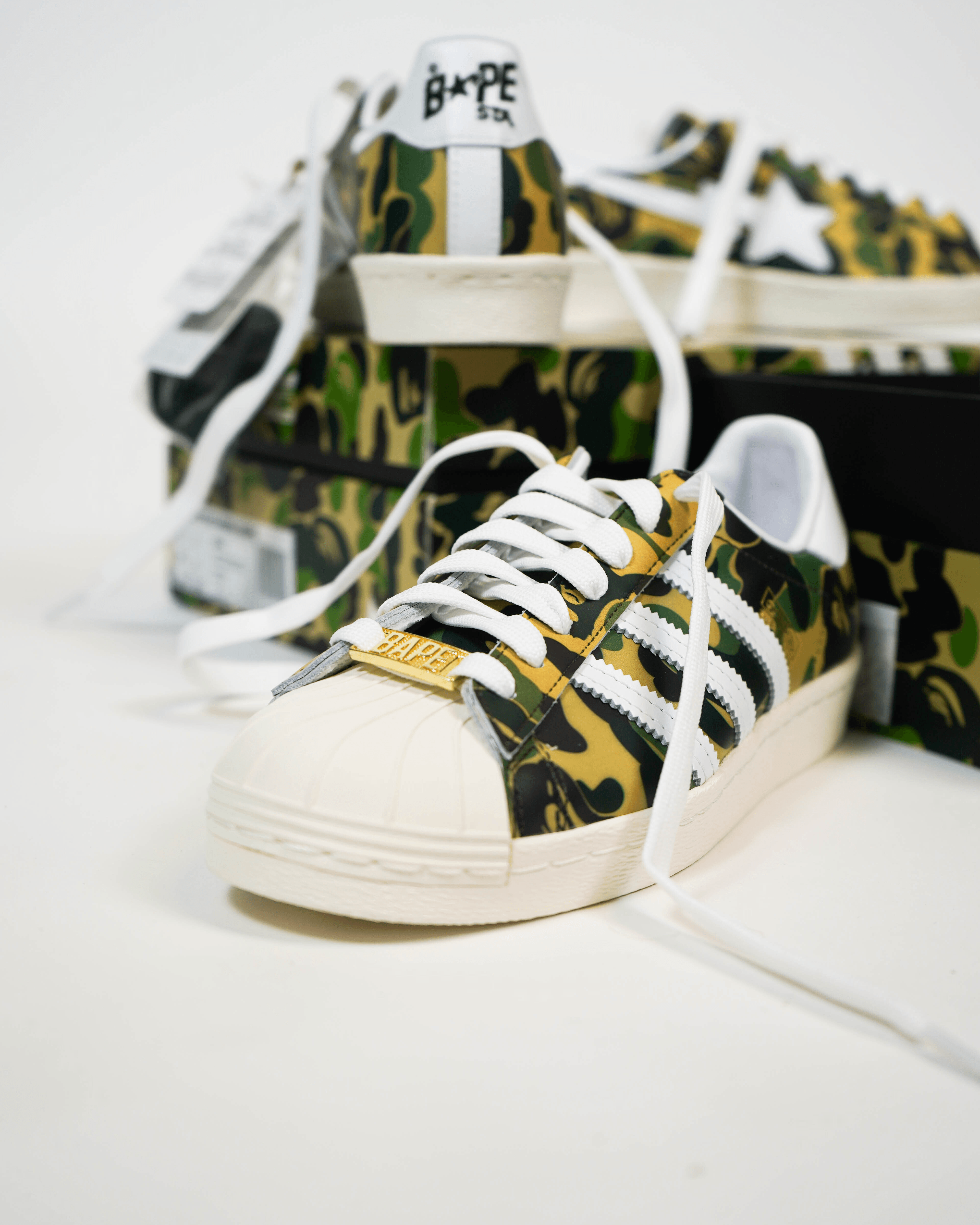 Adidas Superstar Bape Camo Green