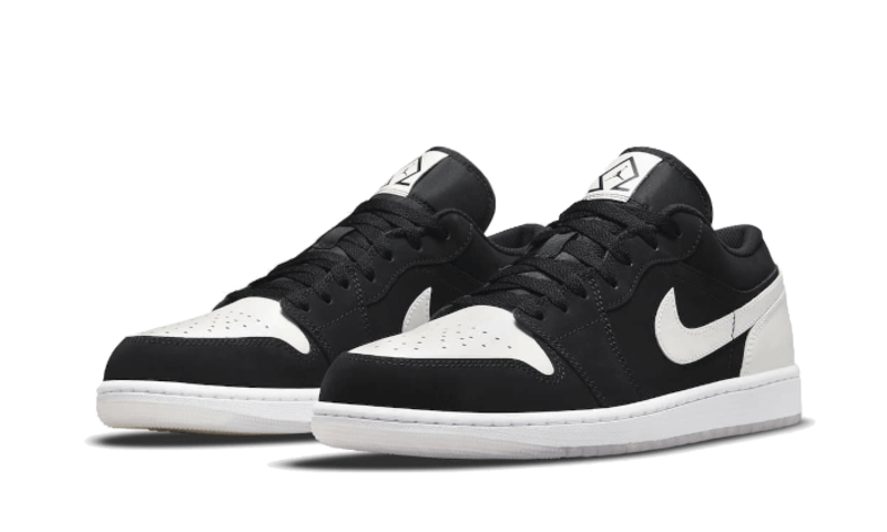 Air Jordan 1 Low Black White Diamond