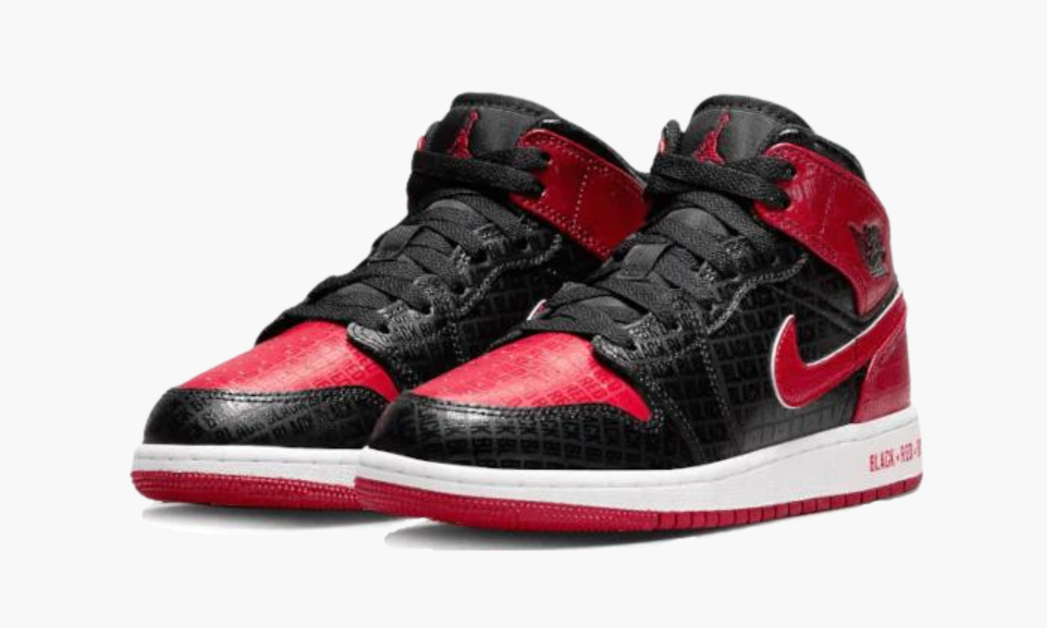 Air Jordan 1 Mid Bred Text