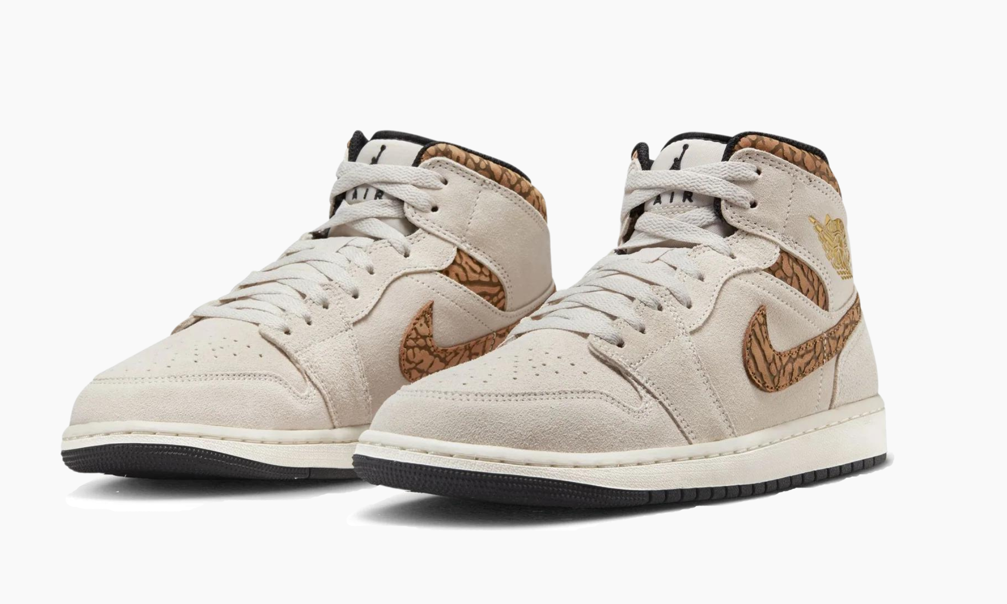 Air Jordan 1 Mid Brown Elephant