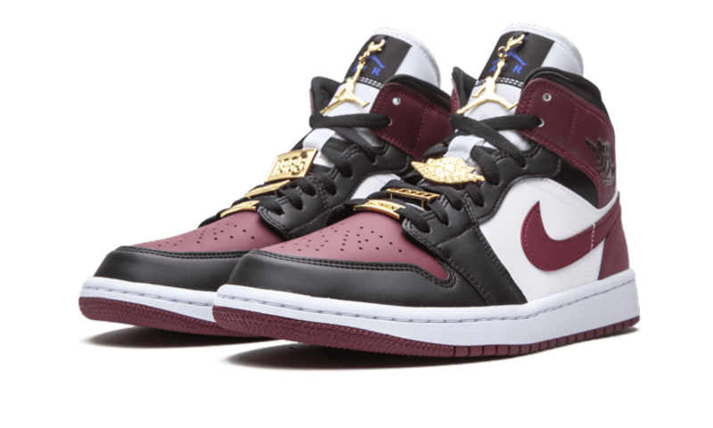 Air Jordan 1 Mid SE Black Dark Beetroot