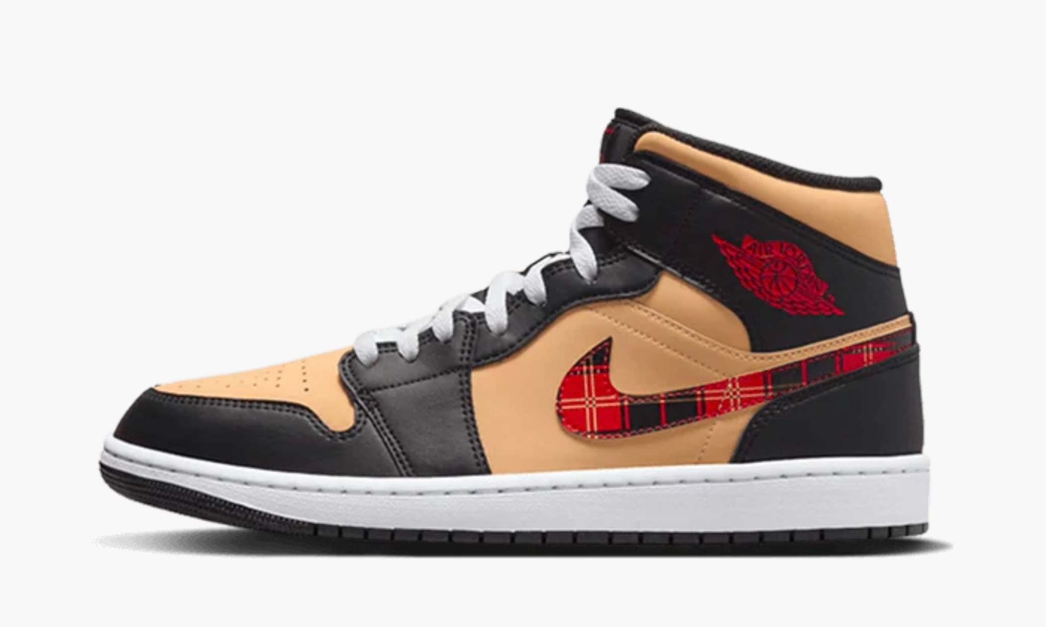 Air Jordan 1 Mid Tartan Swoosh