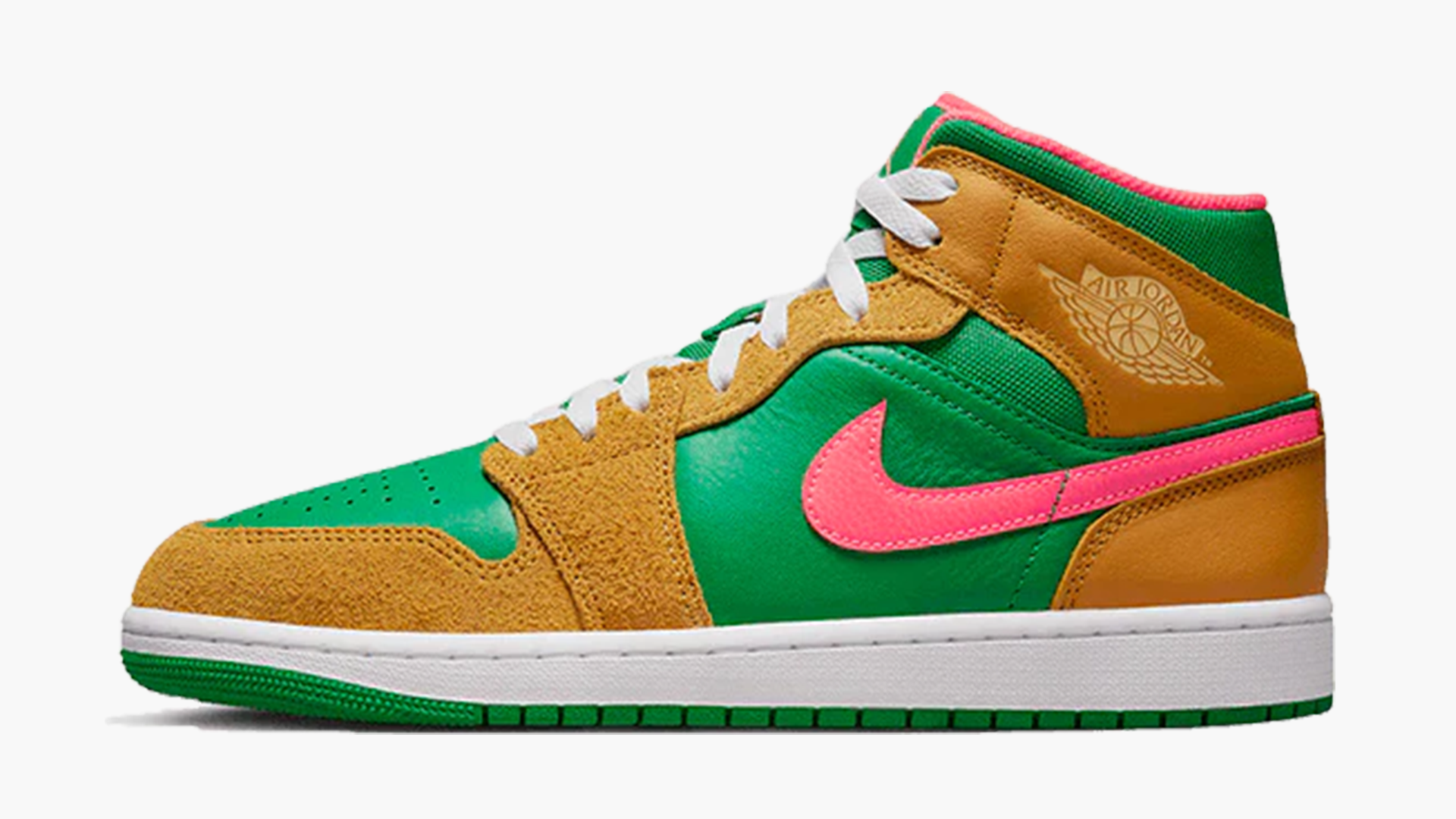 Air Jordan 1 Mid Wheat Watermelon