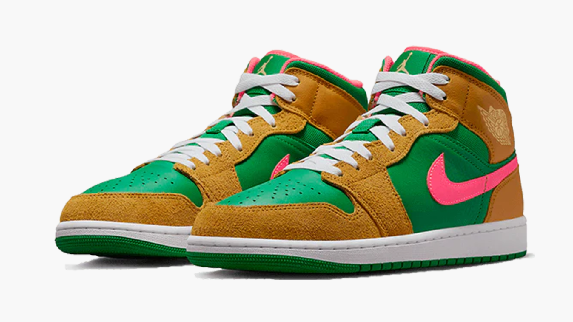 Air Jordan 1 Mid Wheat Watermelon