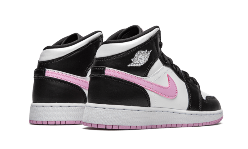 Air Jordan 1 Mid White Black Light Arctic Pink