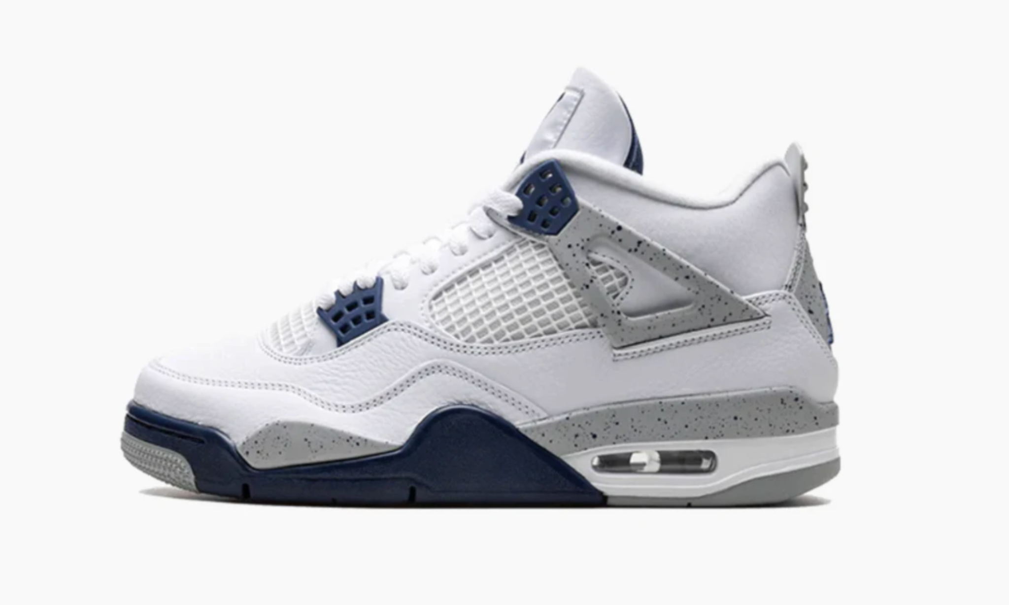 Air Jordan 4 White Midnight Navy