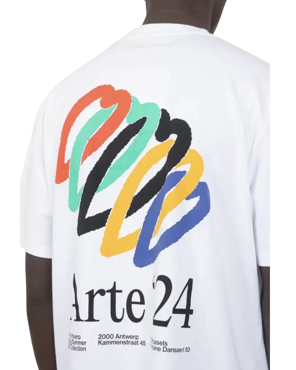 Arte Teo Back Hearts T-Shirt White