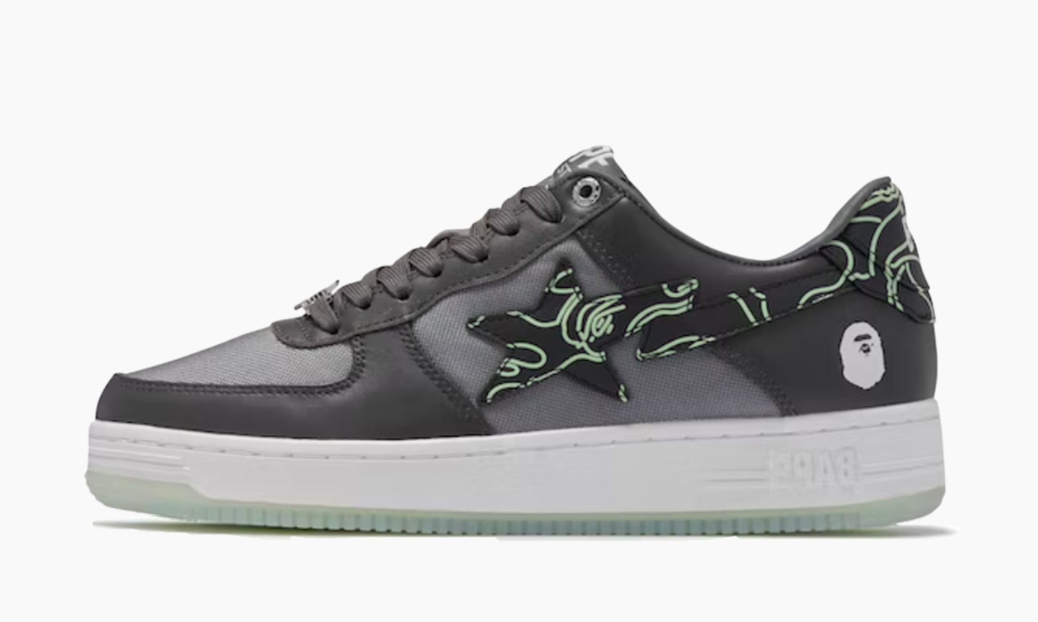 Bape Sta Text Code Camo Charcoal