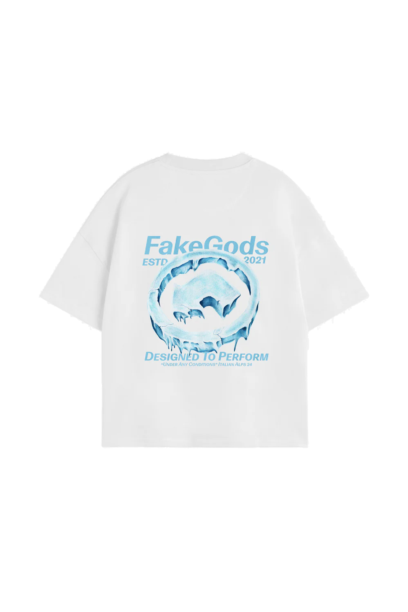 Fakegods ICED LOGO TEE WHITE