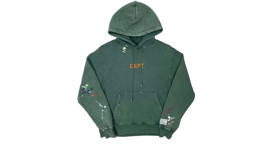 Galery Dept Hoodie Painted Forest Green