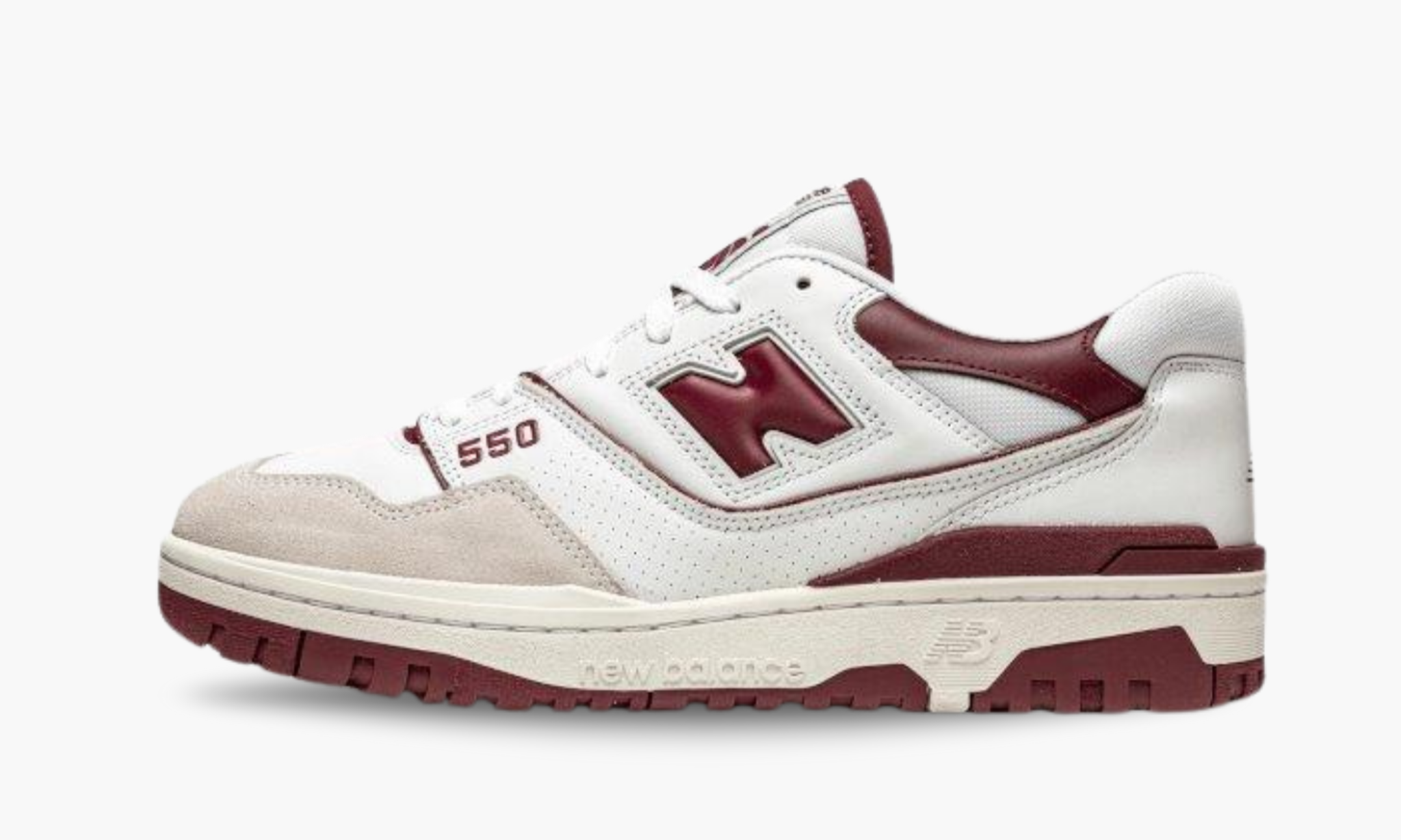 New Balance 550 Sea Salt Burgundy