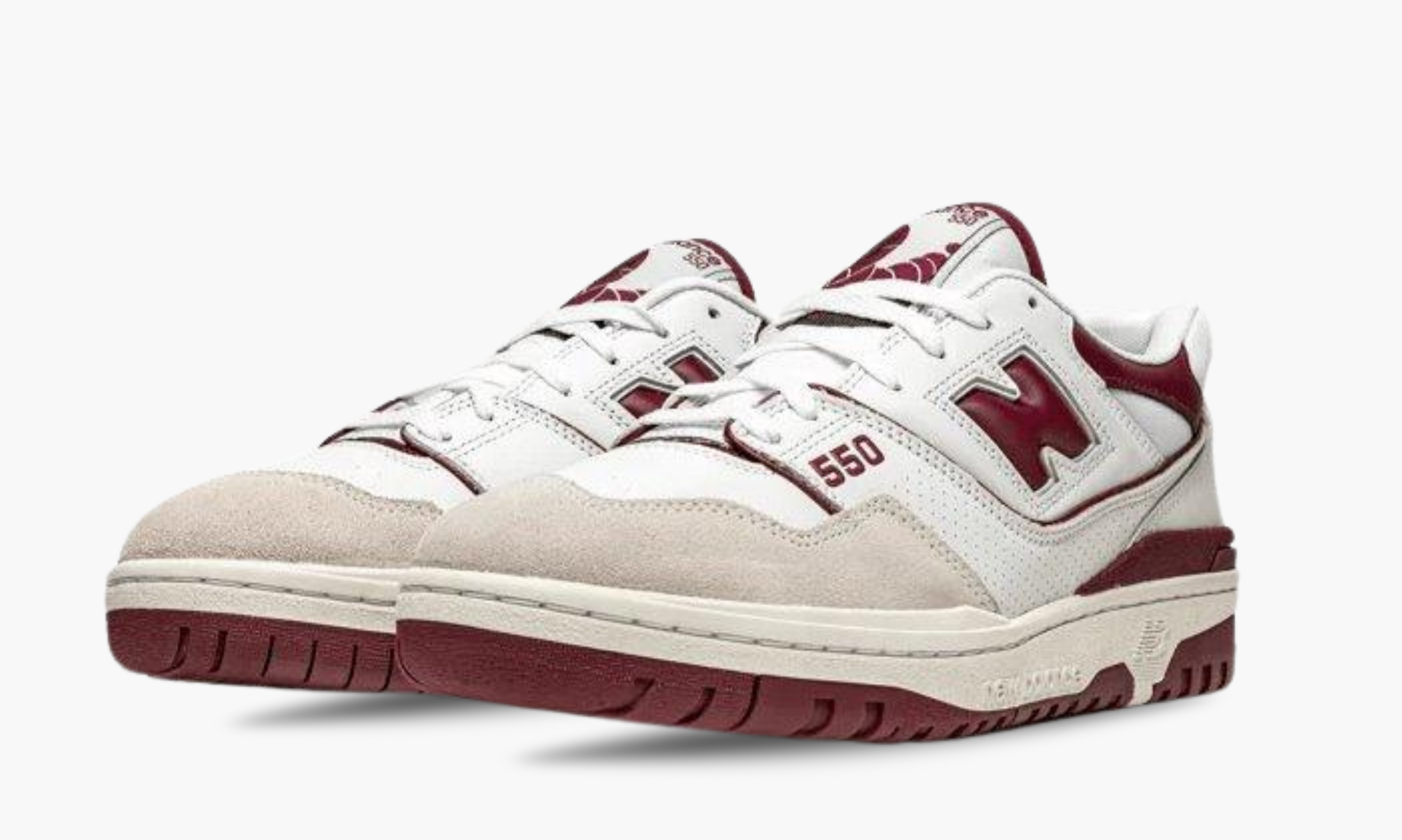 New Balance 550 Sea Salt Burgundy