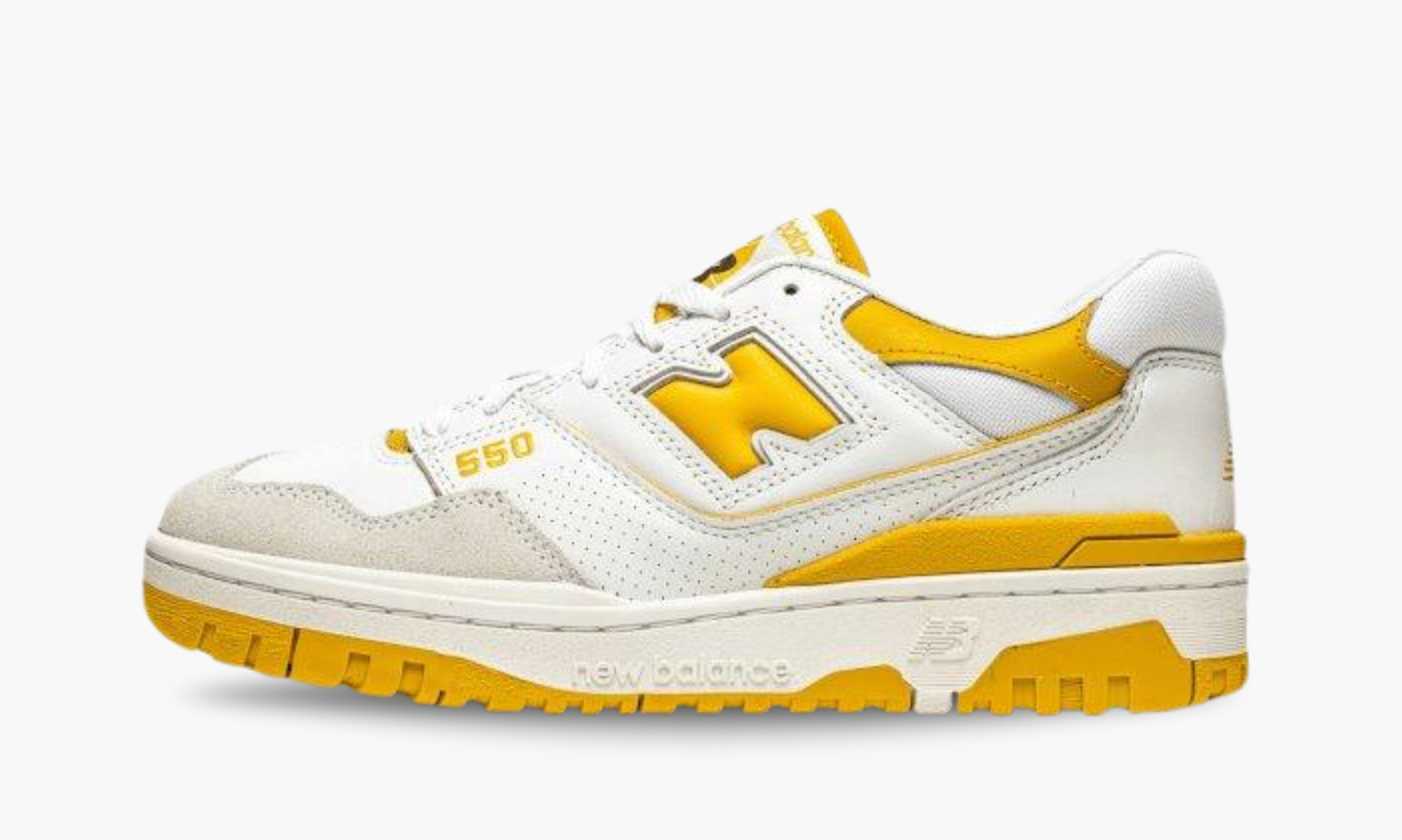 New Balance 550 Sea Salt Varsity Gold