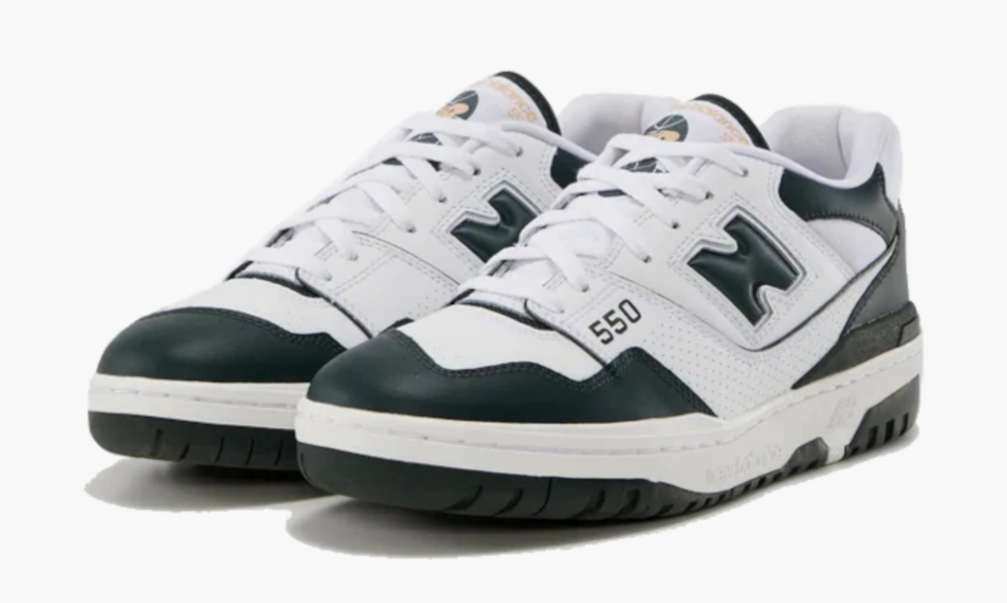 New Balance 550 White Dark Green