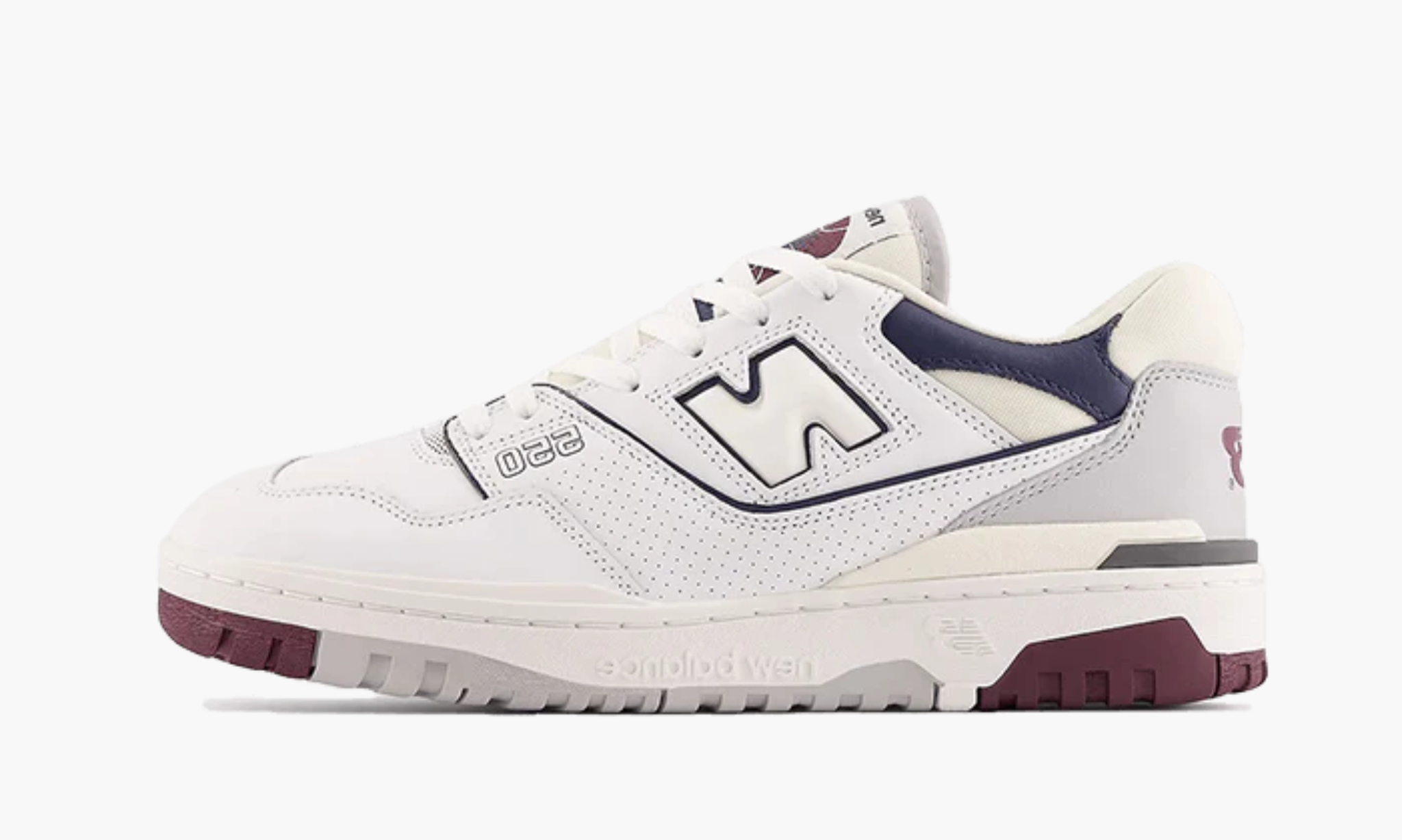 New Balance 550 White Maroon Natural Indigo