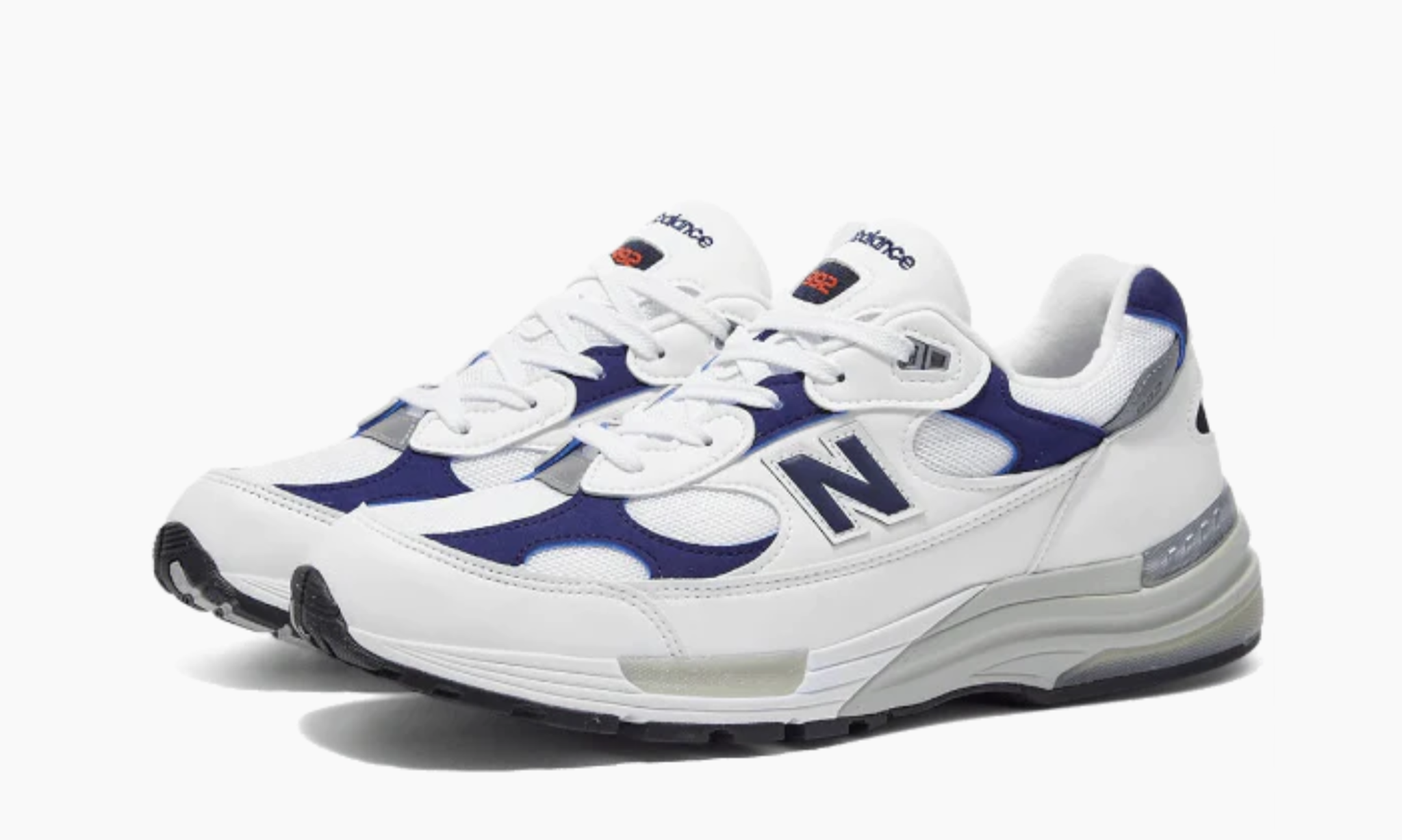 New Balance 992 White Navy