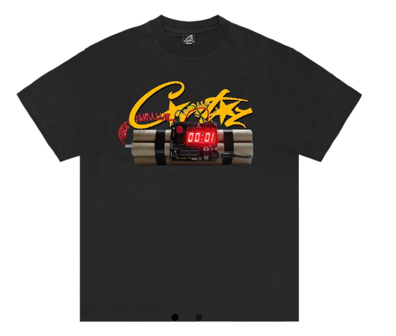 Newcop Corteiz Times Up Tee Black