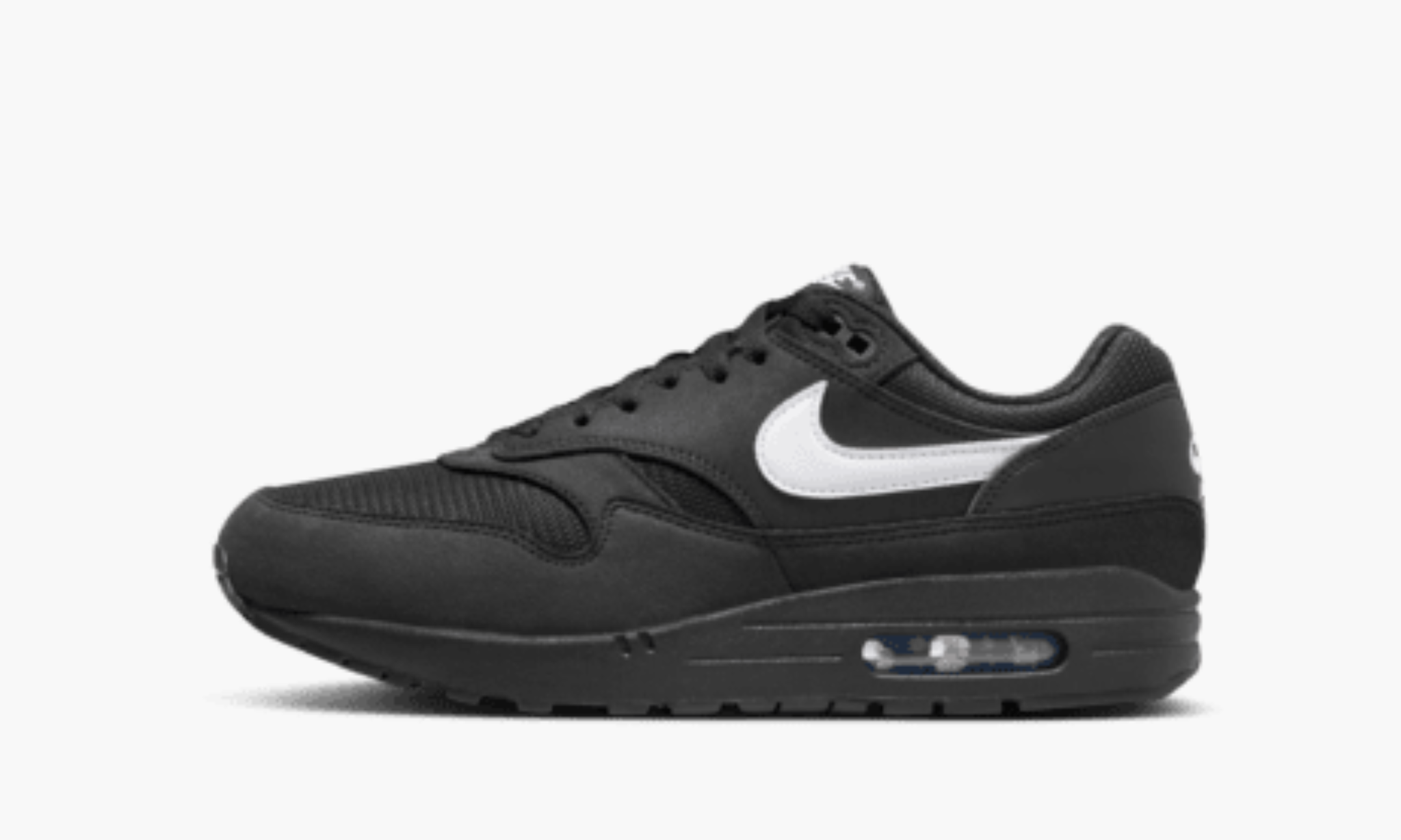 Nike Air Max 1 Black White Swoosh