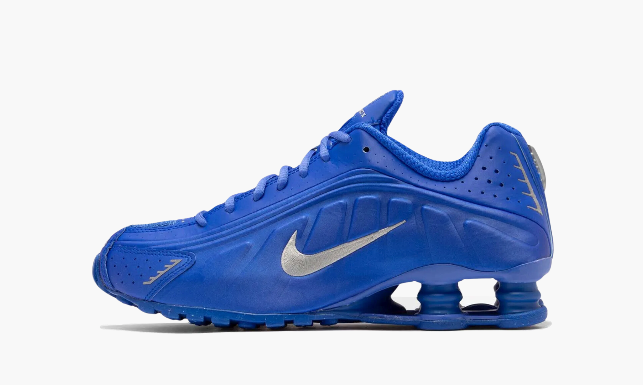 Nike Shox R4 Racer Blue Metallic Silver