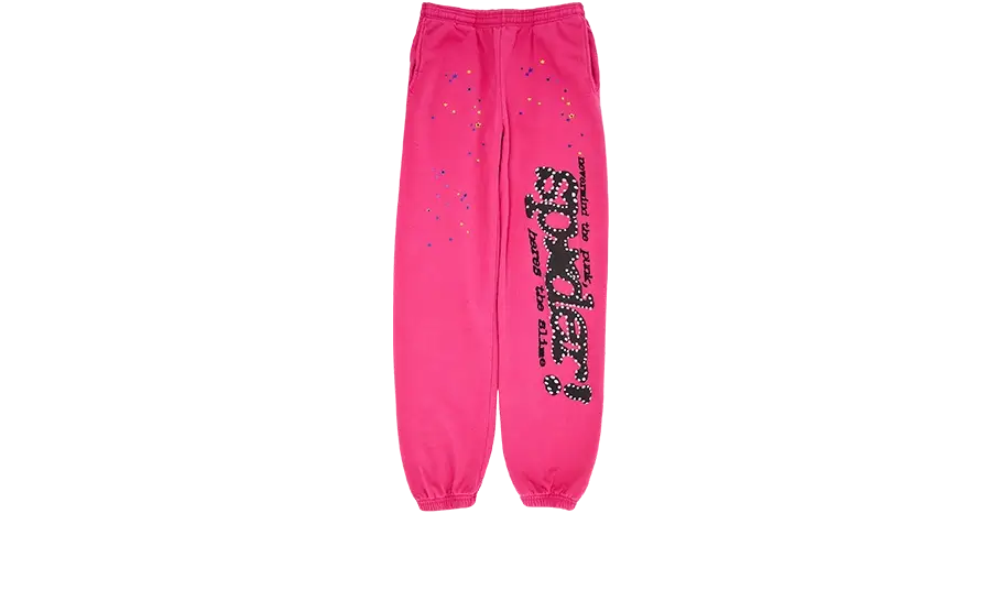 Sp5der Pink Punk V2 Sweatpants