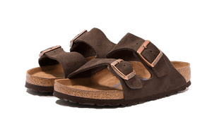 Birkenstock Arizona Suede Leather Soft Footbed Mocha