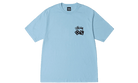 Stussy Dice Pigment Dyed Tee Sky Blue
