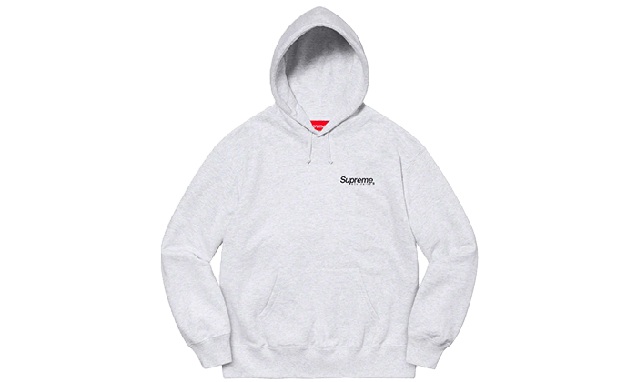Supreme Worldwide Hooded Sweatshirt Ash Grey