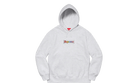 Supreme Bling Box Logo Hooded Sweatshirt Grey
