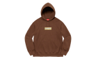 Supreme Bling Box Logo Hooded Sweatshirt Brown