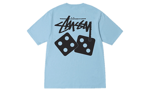 Stussy Dice Pigment Dyed Tee Sky Blue