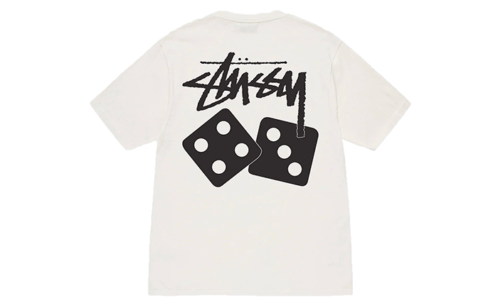 Stussy Dice Pigment Dyed Tee Natural