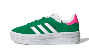 Adidas Gazelle Bold Green Lucid Pink