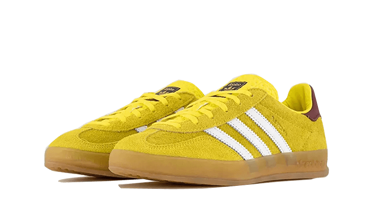 Adidas Gazelle Indoor Bright Yellow Burgundy