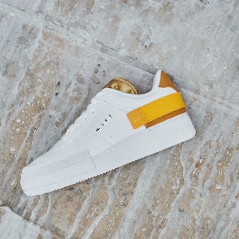 Nike Air Force 1 Low Drop Type White Gold Yellow