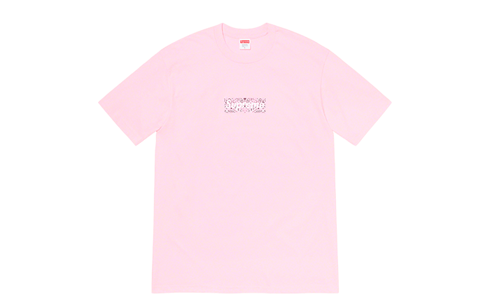 Supreme Bandana Box Logo Tee-Shirt Pink